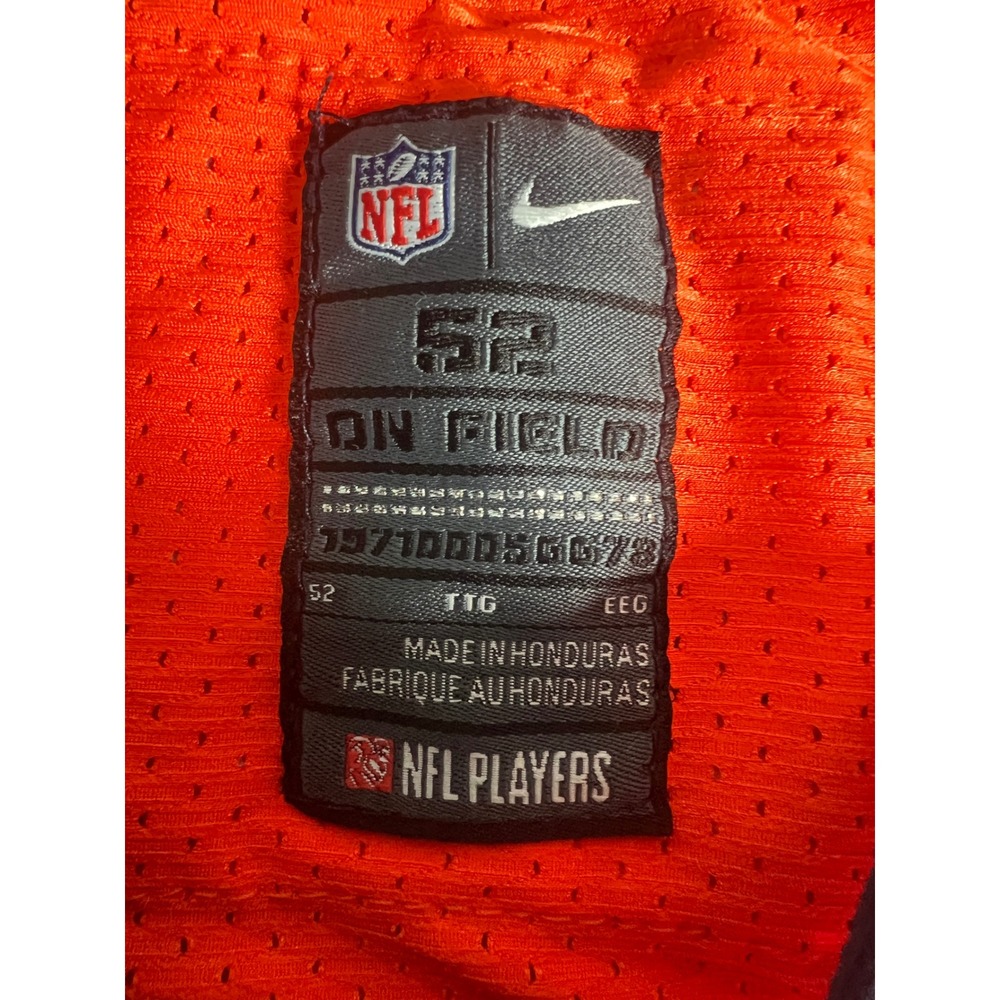 Nike Peyton Manning Denver Broncos Jersey Mens 52 Orange Good Captain Patch 18 - Picture 8 of 11
